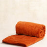 Funda de Sofá - Velours uni - Terracotta - 85x185cm - Kirane