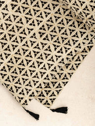 Sofa Cover - Black Star - 85x185cm, housse de canapé en coton block print artisanal, fait main à Jaipur - Kirane