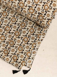 Sofa Cover - Lilou - 85x185cm, sofa cover in artisanal cotton block print, handmade in Jaipur - Kirane
