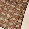 Funda de sofá Lotus Café en algodón block print artesanal, hecho a mano en Jaipur - Kirane