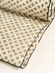 Sofa cover Mong in artisanal cotton block print, handmade in Jaipur - Kirane