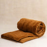 Sofa Cover Velours uni - Caramel - 85x185cm - Kirane