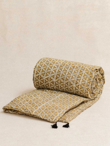 Sofa Cover - Yellow Star - 85x185cm - Kirane