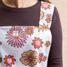 Japanische Schürze - Seventies Flower KIRANE
