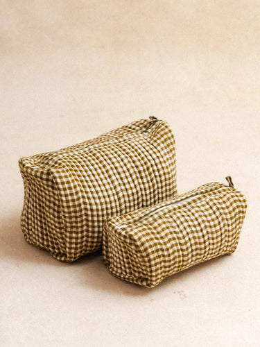 Kosmetiktasche - Toilette und Make-up - Vichy Kaffee KIRANE